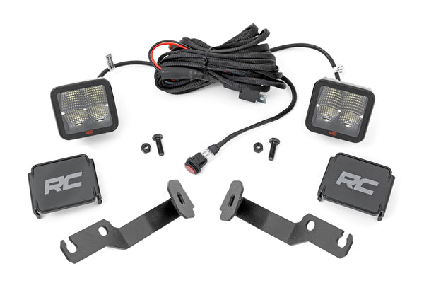 Rough Country - LED Light Kit - Ditch Mount - 2 In. Spectrum Pair - Spot - Toyota Tacoma (05-15)