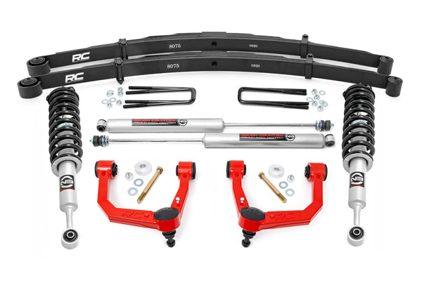 Rough Country - 3.5 Inch Lift Kit - Red UCA - N3 Struts - Toyota Tacoma 2WD/4WD (2005-2023)