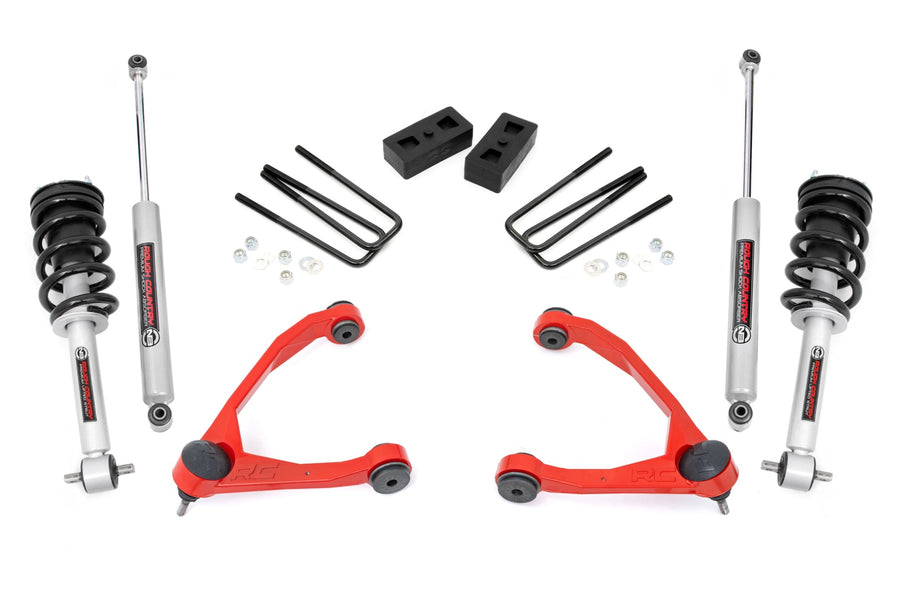 Rough Country - 3.5 Inch Lift Kit - Cast Steel - N3 Strut - Chevy/GMC 1500 (14-16)