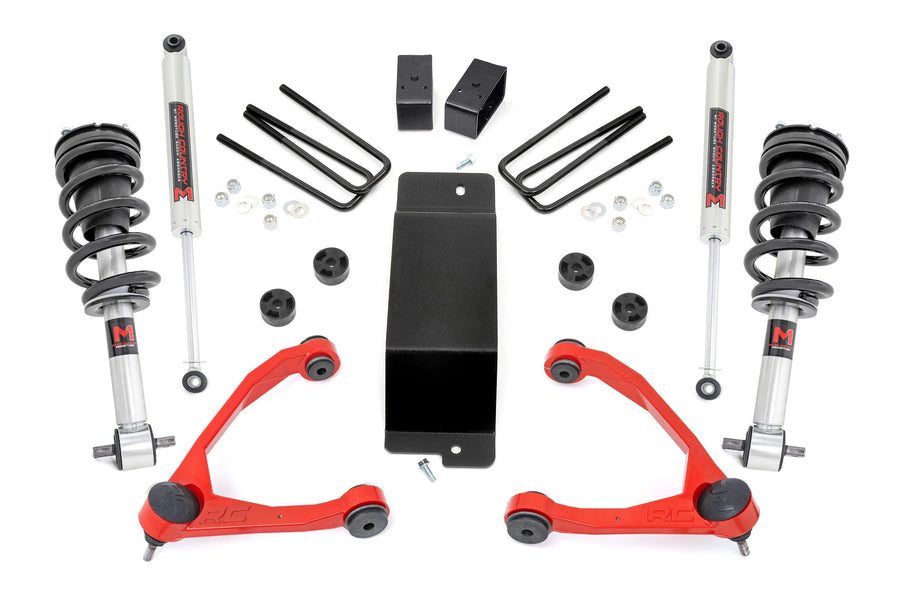 Rough Country - 3.5 Inch Lift Kit - Forged UCA - M1 Strut - - Chevy/GMC 1500 (14-16)