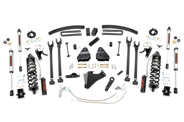 Rough Country - 6 Inch Lift Kit - Gas - 4 Link - C/O V2 - Ford F-250/F-350 Super Duty (08-10)