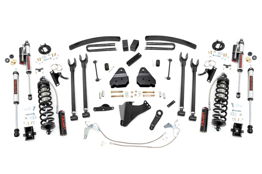 Rough Country - 6 Inch Lift Kit - Gas - 4 Link - C/O Vertex - Ford F-250/F-350 Super Duty (08-10)