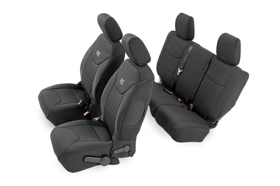 Rough Country - Seat Covers - Front And Rear - Jeep Wrangler Unlimited 2WD/4WD (2008-2010)