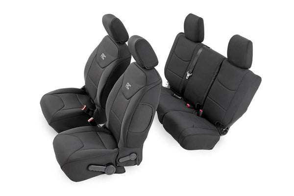 Rough Country - Seat Covers - Front And Rear - Jeep Wrangler Unlimited 2WD/4WD (2008-2010)