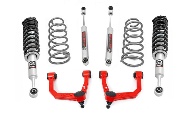 Rough Country - 3 Inch Lift Kit - Upper Control Arms - RR Coils - N3 Struts - Toyota 4Runner (10-24)