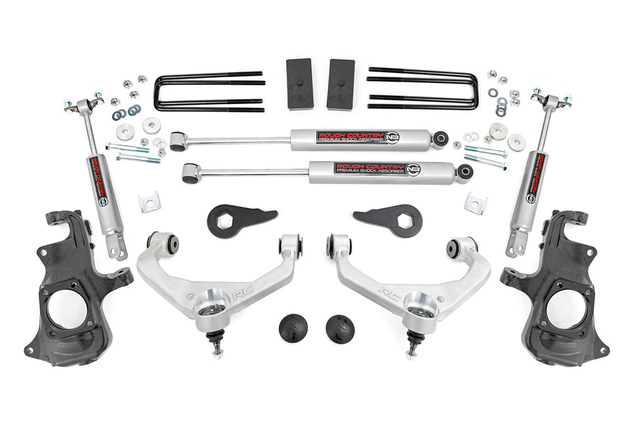 Rough Country - 3.5 Inch Lift Kit - Knuckle - W/ Overloads - Chevy/GMC 2500HD/3500HD (11-19)