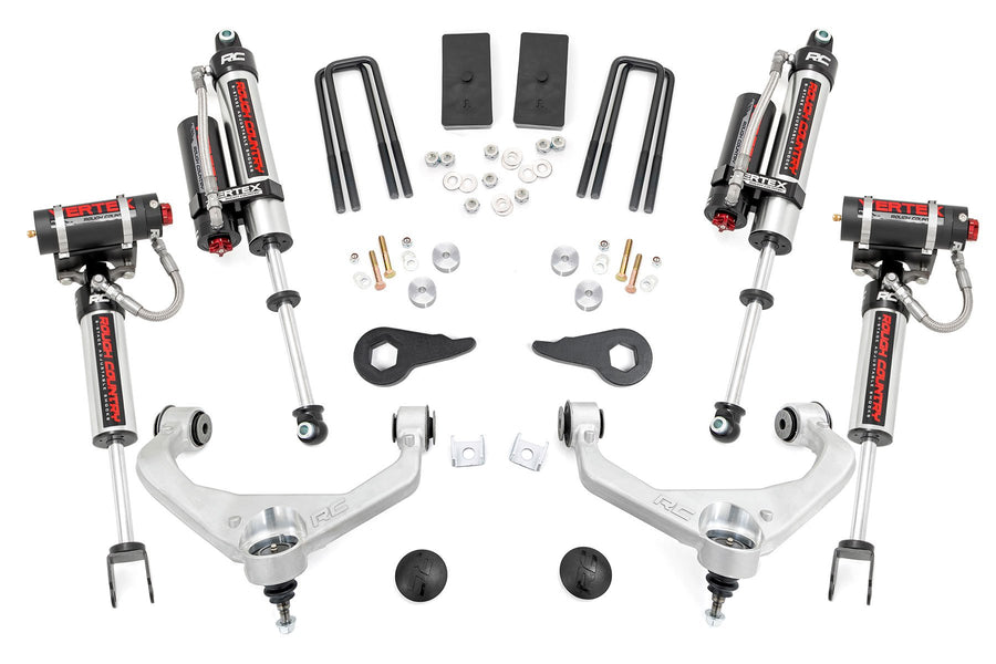 Rough Country - 3.5 Inch Lift Kit - Vertex - W/ Overloads - Chevy/GMC 2500HD/3500HD (11-19)