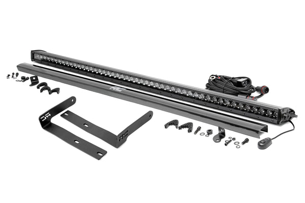 Rough Country - 50 In. Single Row LED Light Kit - Black Series - Front-Facing - Kubota RTV-X900/RTV-X1100
