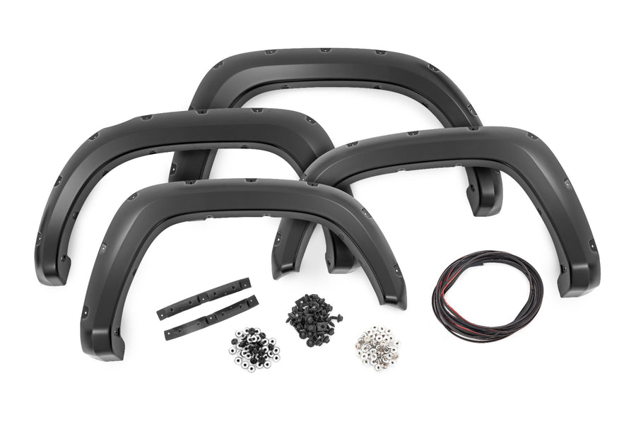 Rough Country - Pocket Fender Flares - 1D6 Silver Sky Metallic - Toyota Tacoma 2WD/4WD (16-23)