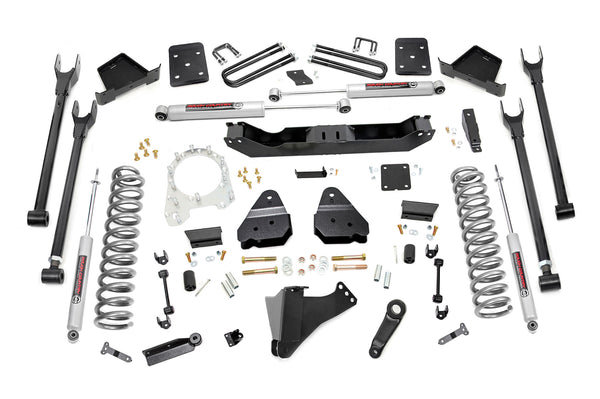 Rough Country - 6 Inch Lift Kit - 4-Link - OVLD - Ford F-250/F-350 Super Duty 4WD (2017-2022)