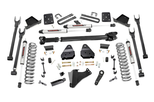 Rough Country - 6 Inch Lift Kit - 4-Link - No OVLD - D/S - V2 - Ford F-250/F-350 Super Duty (17-22)