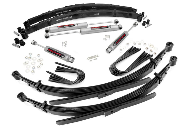 Rough Country - 2 Inch Lift - 52 Inch Rear Springs - Chevy/GMC C10/K10 Truck & SUV/K5 Blazer (73-76)