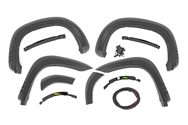 Rough Country - Fender Flares - SF1 - GTL Desert Sand - Chevy Silverado 1500 2WD/4WD (2019-2025 & Classic)