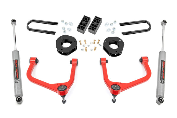 Rough Country - 3.5 Inch Lift Kit - Rear Mono Leaf - Chevy Silverado 1500 2WD/4WD (2025)