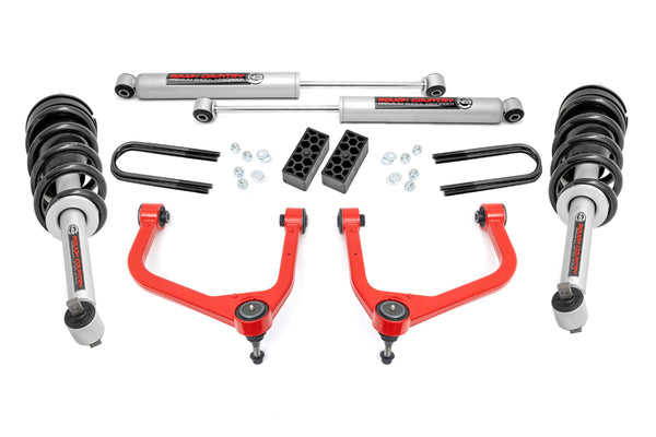 Rough Country - 3.5 Inch Lift Kit - N3 Struts - Rear Mono Leaf - Chevy Silverado 1500 (2025)