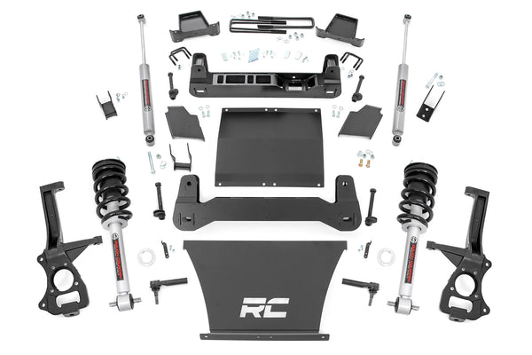 Rough Country - 4 Inch Lift Kit - AT4/Trailboss - N3 Struts - Chevy/GMC Sierra 1500 (19-24)/Silverado 1500 (19-24)