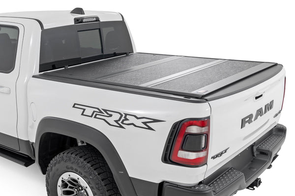 Rough Country - Hard Low Profile Bed Cover - 5'7 In. Bed - No Rambox - Ram 1500 (19-25)/1500 TRX (21-24)