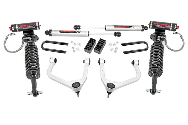 Rough Country - 3.5 Inch Lift Kit - Vertex/V2 - Rear Mono Leaf - Chevy Silverado 1500 (22-24)