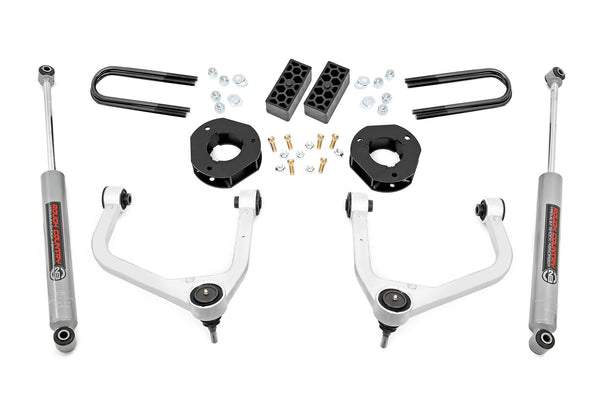 Rough Country - 3.5 Inch Lift Kit - Rear Mono Leaf - Chevy Silverado 1500 2WD/4WD (2022-2024)