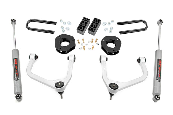 Rough Country - 3.5 Inch Lift Kit - Rear Mono Leaf - Chevy Silverado 1500 2WD/4WD (2025)