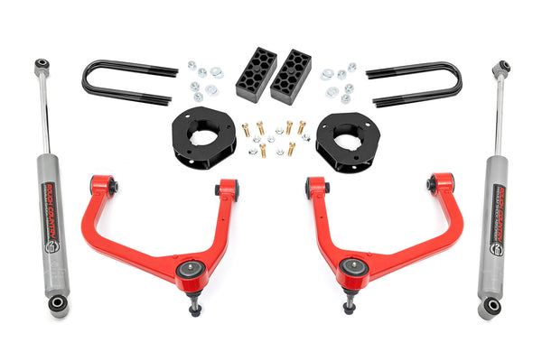Rough Country - 3.5 Inch Lift Kit - Rear Mono Leaf - Chevy Silverado 1500 2WD/4WD (2022-2024)