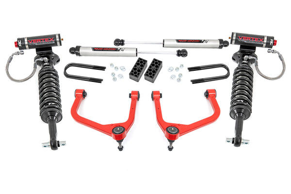 Rough Country - 3.5 Inch Lift Kit - Vertex/V2 - Rear Mono Leaf - Chevy Silverado 1500 (22-24)