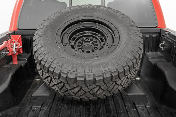 Rough Country - Bed Mount Spare Tire Carrier - Universal (5x5.5 6x5.5 6x135 & 5x5.0 Bolt Patterns)