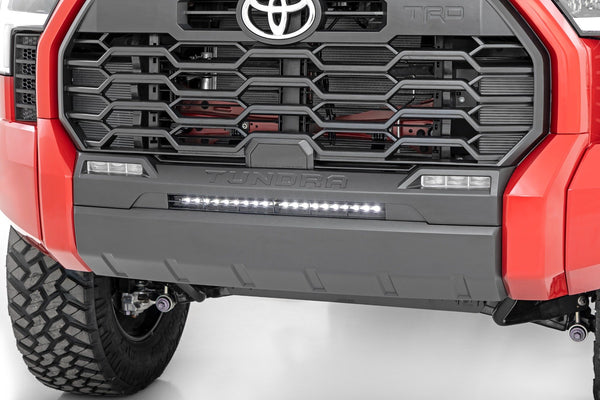 Rough Country - LED Light Kit - Bumper Mount - 20 In. Black Slim Line - Toyota Tundra (22-25)