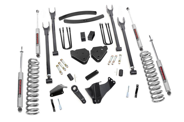 Rough Country - 6 Inch Lift Kit - Diesel - 4 Link - No OVLDS - Ford F-250/F-350 Super Duty (05-07)