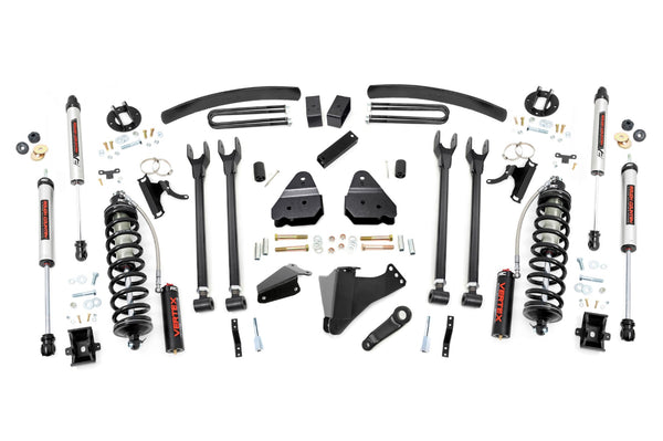Rough Country - 6 Inch Lift Kit - Gas - 4 Link - No OVLDS - C/O V2 - Ford F-250/F-350 Super Duty (05-07)