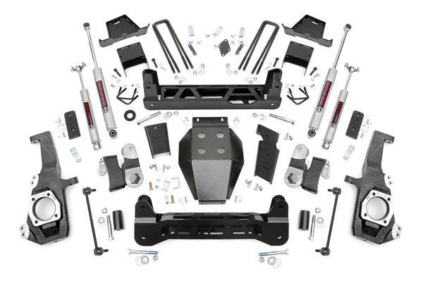 Rough Country - 7 Inch Lift Kit - NTD - W/ Overloads - Chevy/GMC 2500HD/3500HD 4WD (20-25)