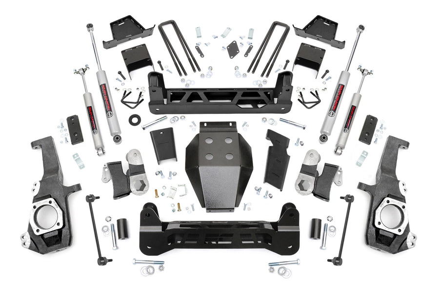 Rough Country - 7 Inch Lift Kit - NTD - W/ Overloads - Chevy/GMC 2500HD/3500HD 4WD (20-25)