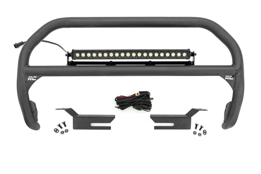 Rough Country - Nudge Bar - 20 Inch Black Single Row LED - Ford Bronco 4WD (2021-2025)