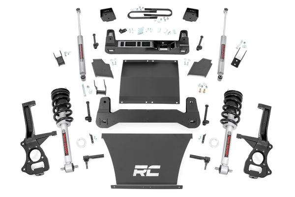 Rough Country - 6 Inch Lift Kit - Mono Leaf Rear - N3 Struts - Chevy Silverado 1500 (22-24)