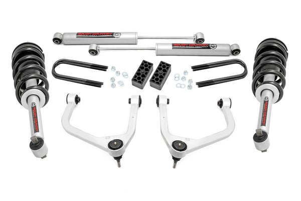 Rough Country - 3.5 Inch Lift Kit - N3 Struts - Chevy Silverado 1500 2WD/4WD (2025)