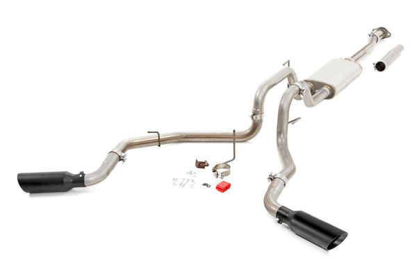Rough Country - Performance Cat-Back Exhaust - Stainless - 2.7/3.5/5.0L - Ford F-150 (21-25)