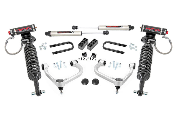 Rough Country - 3 Inch Lift Kit - Fabbed UCA - Vertex/V2 - Ford F-150 4WD (2021-2025)