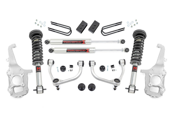 Rough Country - 4 Inch Lift Kit - Forged UCA - M1/M1 - No Cut - Ford F-150 4WD (2021-2024)