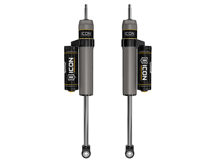 ICON 2005-2025 Ford F-250/F-350 Super Duty 4WD 7” Lift Front V.S. 2.5 Aluminum Series Shock Absorbers Piggyback Reservoir Pair