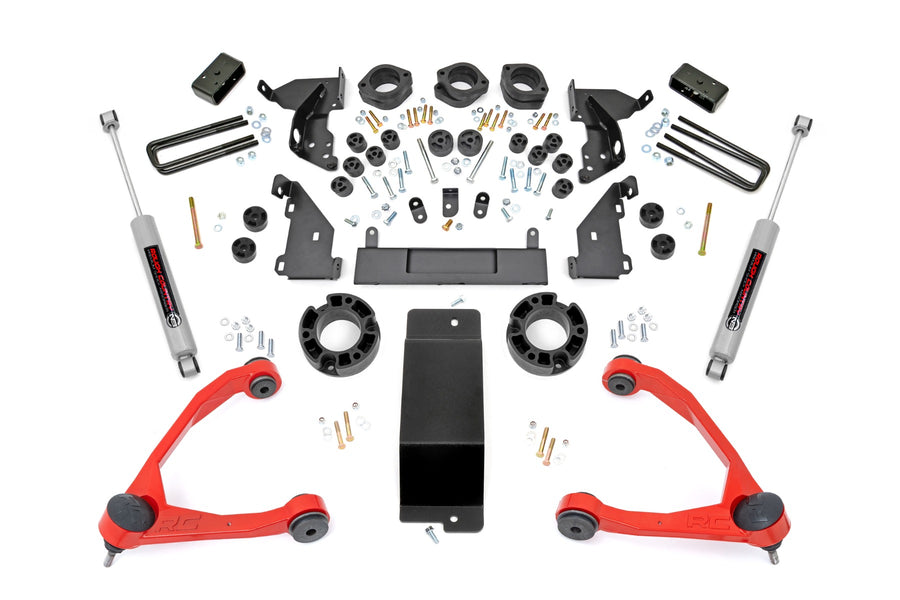 Rough Country - 4.75 Inch Lift Kit - Red UCA - Combo - Chevy/GMC 1500 (14-15)