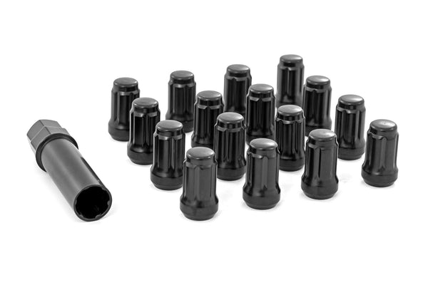 Rough Country - Lug Nut Set - M12x1.5 - 16 Qty - Splined - Black