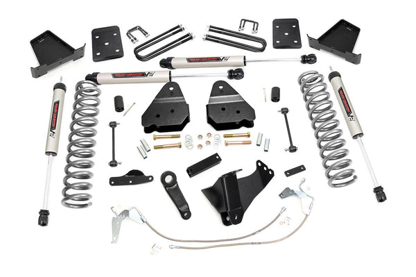 Rough Country - 4.5 Inch Lift Kit - W/O Overloads - V2 - Ford F-250/F-350 Super Duty (08-10)