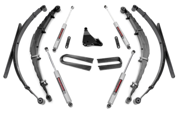Rough Country - 4 Inch Lift Kit - Rear Springs - Ford F-250/F-350 Super Duty 4WD (1999-2004)