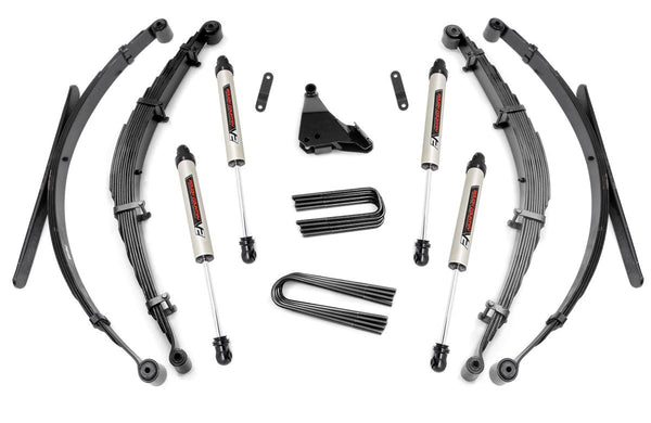 Rough Country - 4 Inch Lift Kit - Rear Springs - V2 - Ford F-250/F-350 Super Duty 4WD (99-04)