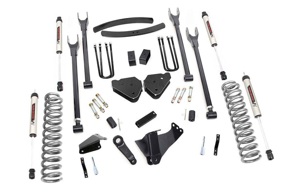 Rough Country - 6 Inch Lift Kit - Diesel - 4 Link - No OVLDS - V2 - Ford F-250/F-350 Super Duty (05-07)