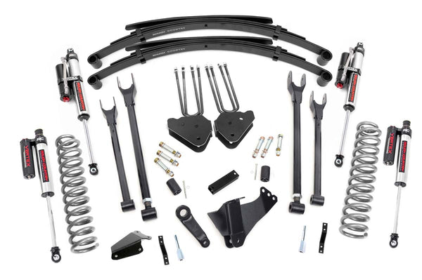 Rough Country - 6 Inch Lift Kit - Diesel - 4 Link - RR Spring - Vertex - Ford F-250/F-350 Super Duty (05-07)