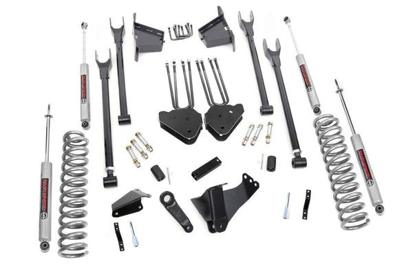 Rough Country - 8 Inch Lift Kit - 4 Link - RR Blocks - Ford F-250/F-350 Super Duty 4WD (05-07)