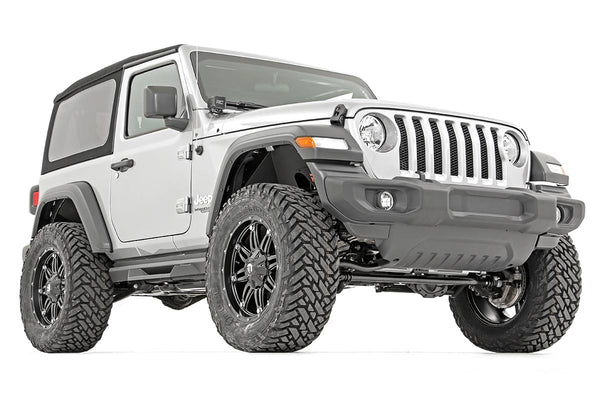 Rough Country - 3.5 Inch Lift Kit - Adj LCA - FR D/S - M1 - Jeep Wrangler JL Rubicon (18-23) - 90940