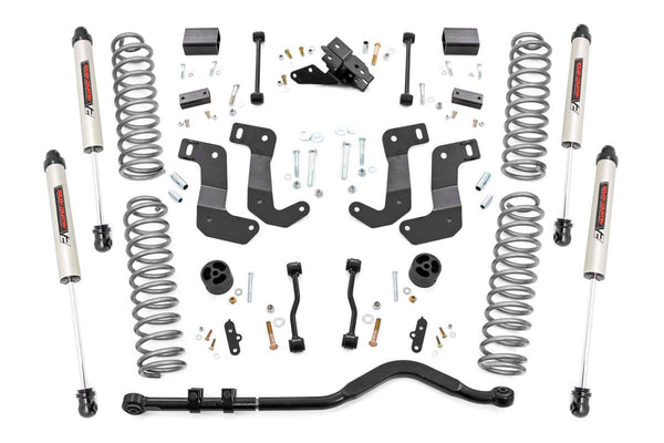 Rough Country - 3.5 Inch Lift Kit - C/A Drop - Stage 1 - V2 - Jeep Wrangler Unlimited (18-23)