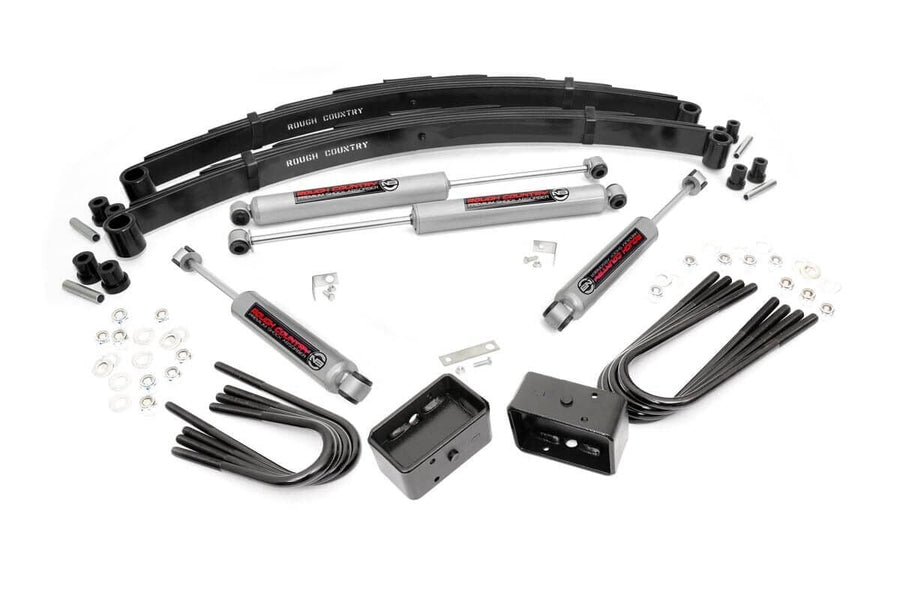 Rough Country - 4 Inch Lift Kit - Chevy/GMC C10/K10 C15/K15 Truck/Half-Ton Suburban (69-72)